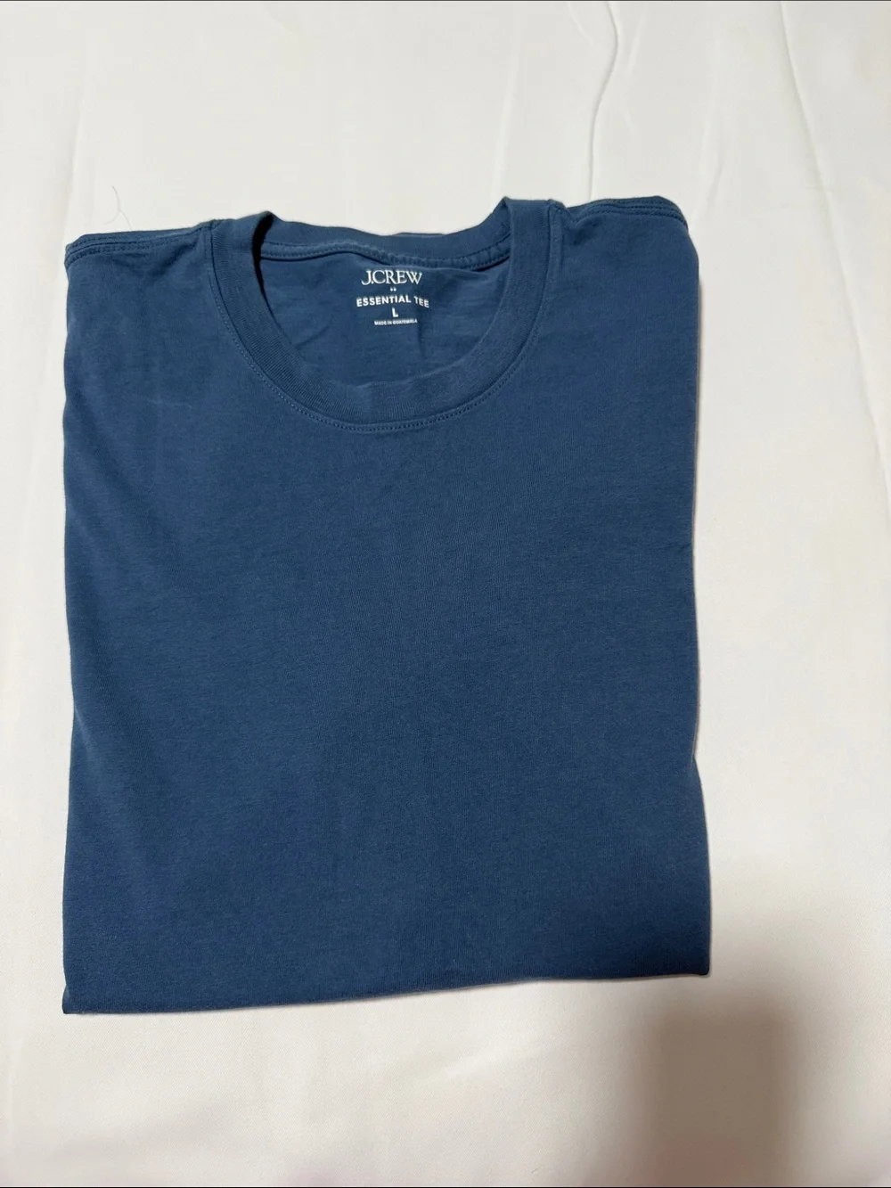 Men J. Crew Essential Crewneck Tee - Navy size L